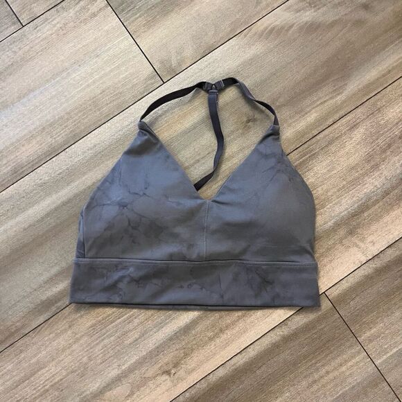 Alphalete Grey Athletic Workout‎ Sports Bra Women Medium - Picture 1 of 3